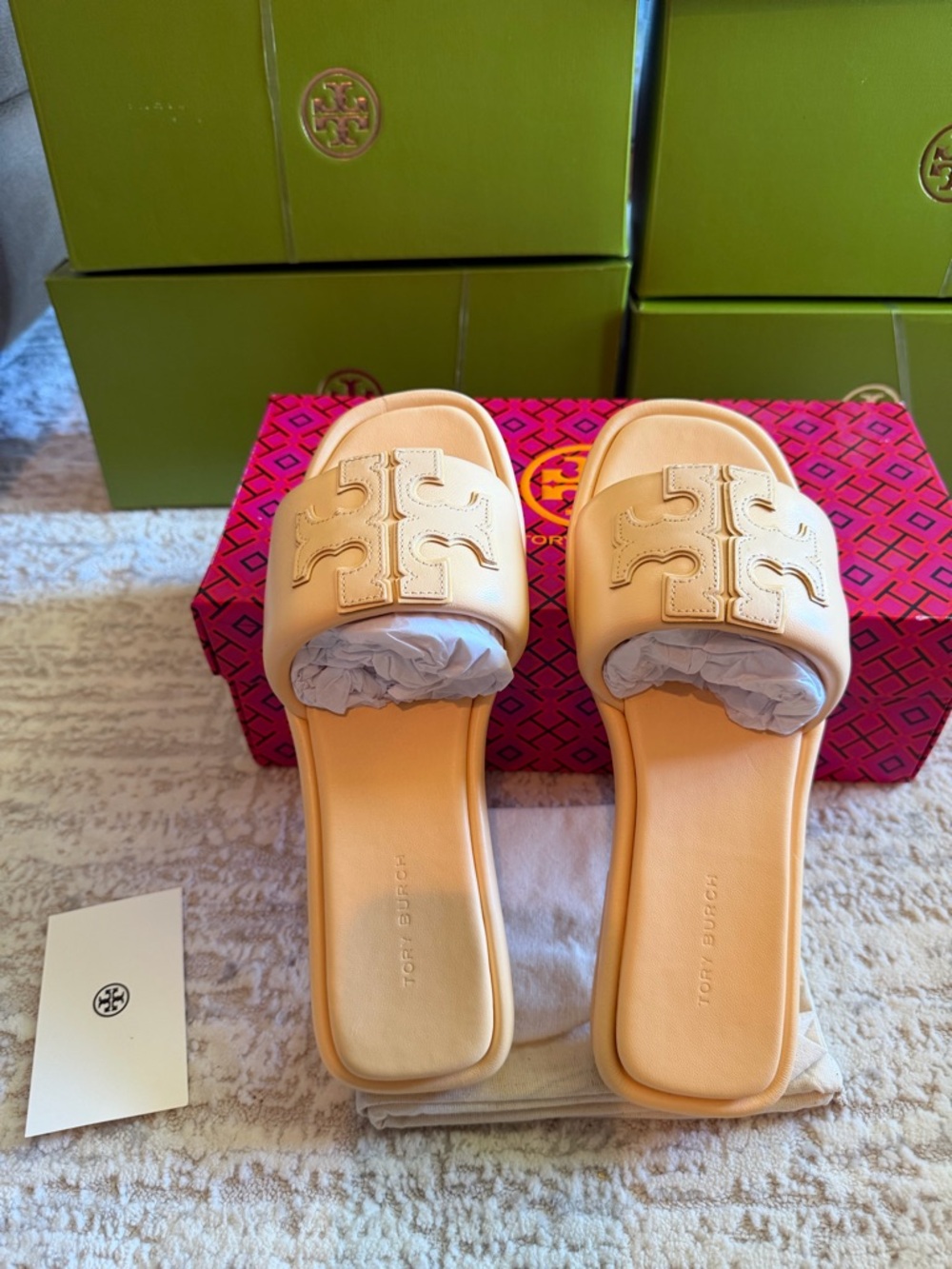 Tory Burch Double T Sport Slide Sandals - Picture 4 of 9